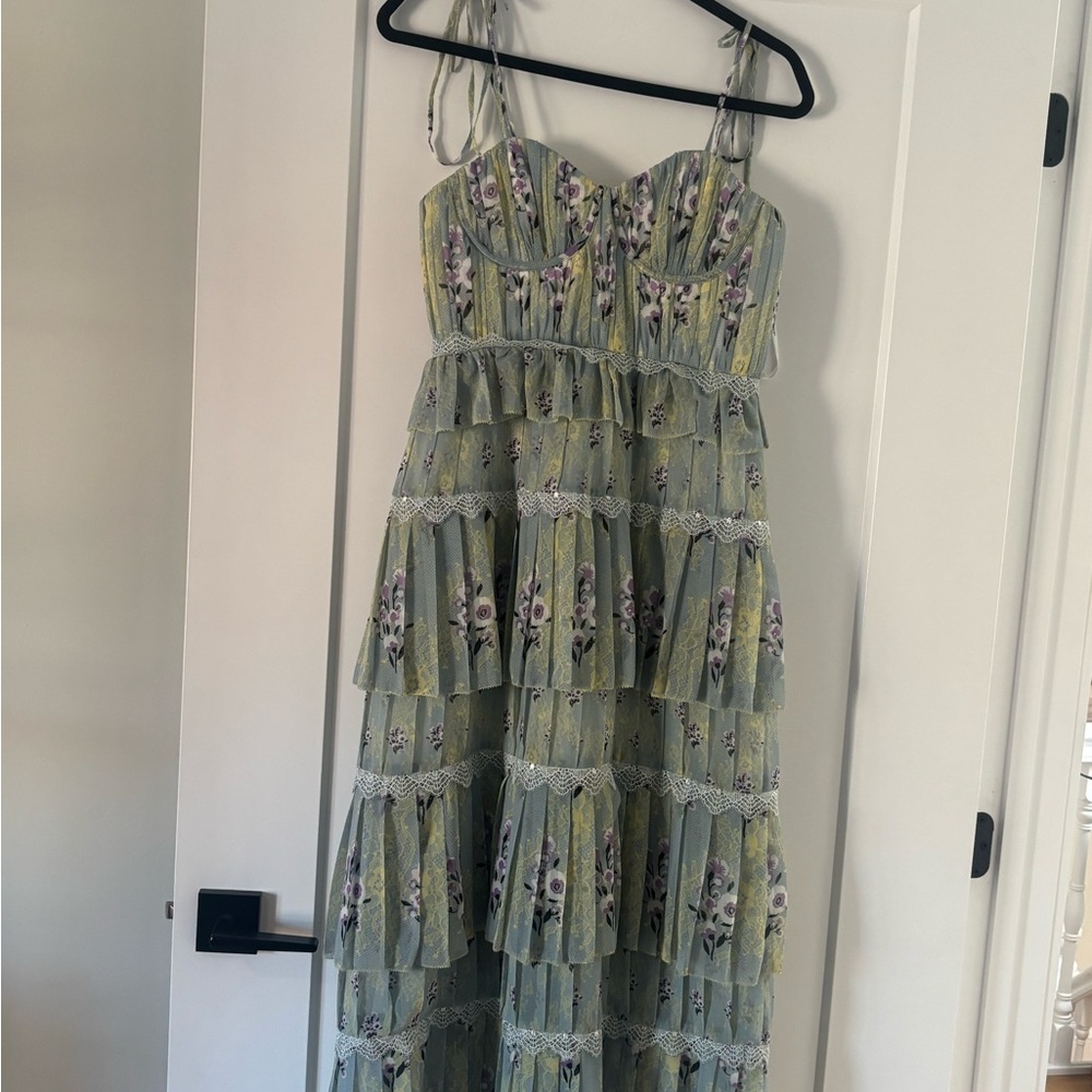 Self-Portrait Multicolor Floral Dress